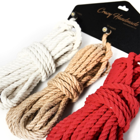 Набор веревок для шибари Crazy Handmade