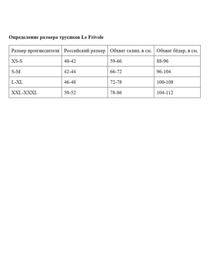 Трусики Le Frivole 04328