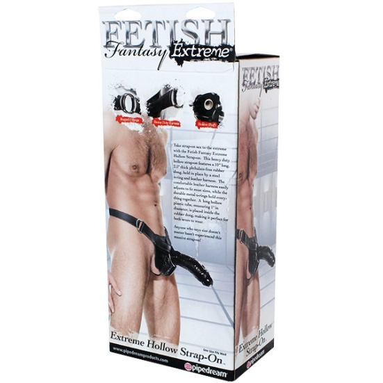 Страпон полый Pipedream Extreme Hollow