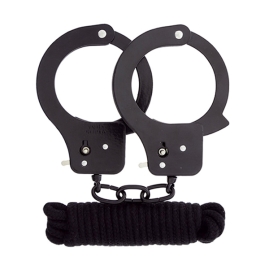 Набор для фиксации BondX Metal Cuffs & Love Rope