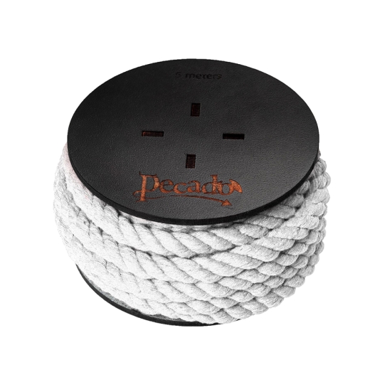 Белая веревка для шибари Pecado
