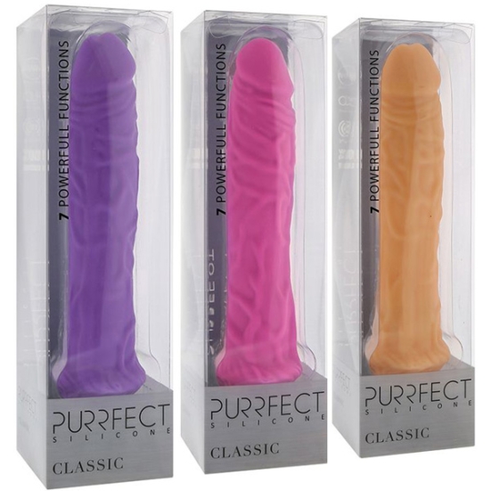 Фаллос-вибратор Purrfect Silicone Classic 8,5&quot;